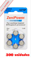 PACKS AHORRO - Pilas Implante Coclear Zenipower